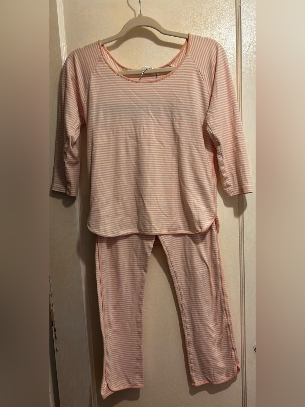 Lake Pink Stripe Pajama Set